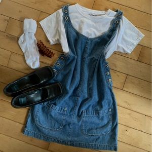 VINTAGE BONGO denim mini dress.